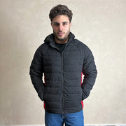 Jaqueta Puffer Bobojaco Capuz Removível Blusa De Frio Preto