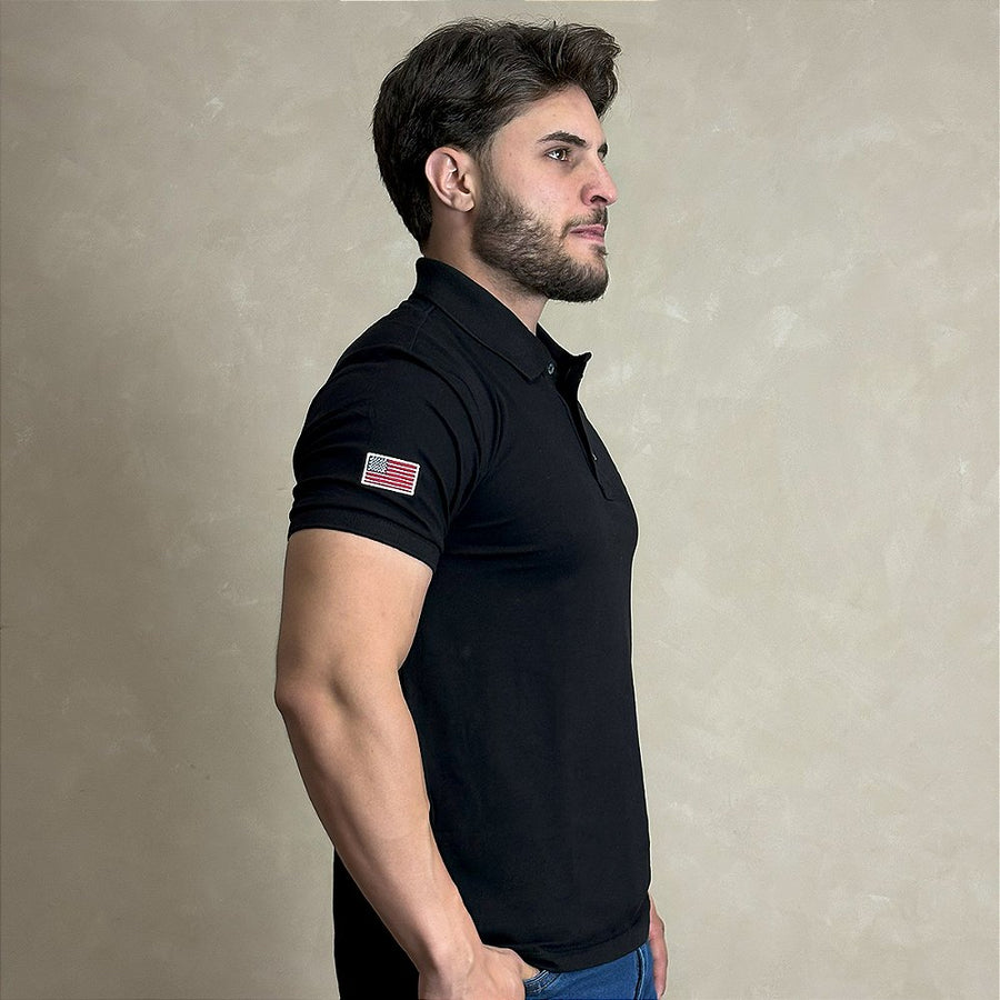 Camiseta Texas Farm Polo Masculina Original Algodão Preto