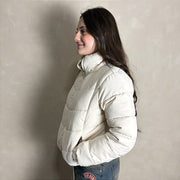Jaqueta Feminina Puffer Blusa Frio Inverno Bobojaco Branco