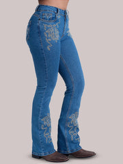 Calça Texan Line Bordada Country Feminina Flaer Texas Farm