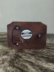 Fivela Bull Rider Bronze Bandeira EUA Master Country Western