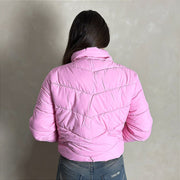 Jaqueta Feminina Puffer Blusa Frio Inverno Bobojaco Rosa