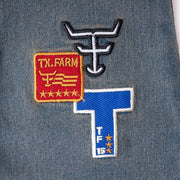 Calça Jeans Infantil Texas Farm Flare Elastano Bordada Agro