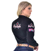 Camisão Country Radade Feminina Bordada Bandeira Peão