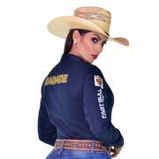 Camisão Country Feminino Rodeio Gola Polo Texana Brands Radade