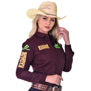 Camisão Country Radade Feminina Bordada Barretos Green