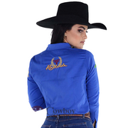 Camisão Country Radade Feminina Bordada Barretos Green