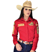 Camisão Country Radade Feminina Bordada Barretos Green