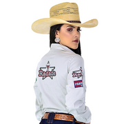 Camisão Country Radade Feminina Bordada Bandeira Peão