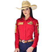 Camisão Country Radade Feminina Bordada Barretos Green