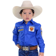 Camisão Country Radade Infantil Bordada Barretos Peão