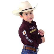 Camisão Country Radade Infantil Bordada Barretos Peão
