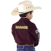 Camisão Country Radade Infantil Bordada Barretos Peão