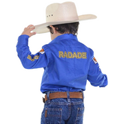 Camisão Country Radade Infantil Bordada Barretos Peão
