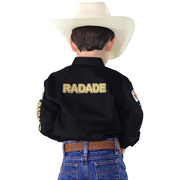 Camisão Country Radade Infantil Bordada Barretos Peão