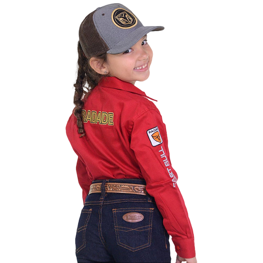 Camisão Country Radade Infantil Bordada Barretos Peão