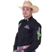 Camisa Rodeio Masculina Texana Manga Comprida Green Bull Radade