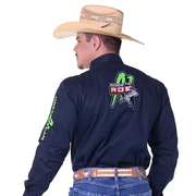 Camisa Rodeio Masculina Texana Manga Comprida Green Bull Radade