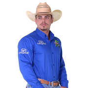 Camisa Rodeio Masculina Texana Manga Comprida Green Bull Radade