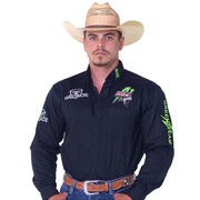 Camisão Country Radade Masculina Green Bull Bordada Manga Longa