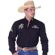Camisão Country Radade Masculina Green Bull Bordada Manga Longa