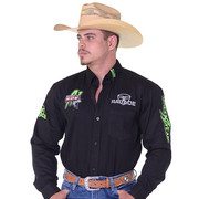Camisão Country Radade Masculina Green Bull Bordada Manga Longa