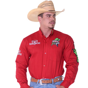 Camisa Rodeio Masculina Texana Manga Comprida Green Bull Radade