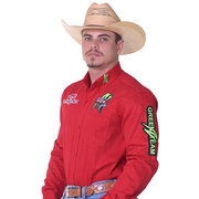 Camisão Country Radade Masculina Green Bull Bordada Manga Longa