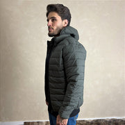 Jaqueta Casaco Masculino Blusa Puffer Inverno Zíper Verde