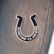 Calça Jeans Infantil Texas Farm Flare Elastano Bordada Agro