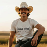Camiseta Manga Curta Country Masculina Larga Branca Algodão
