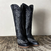 Bota Feminina Bico Fino Cano Longo Country Montaria Western