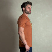 Camiseta Masculina Country Marrom Original Agro Paint Horse