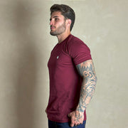 Camiseta Masculina Country Vinho Manga Curta Paint Horse