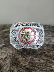 Fivela Cromada Bucking Bull Rider Master Country Cowboy