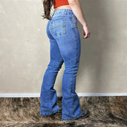 Calça Jeans Feminina Flare West Country Texana Farm Clara