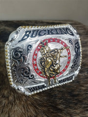 Fivela Cromada Bucking Bull Rider Master Country Cowboy
