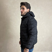 Jaqueta Casaco Masculino Blusa Puffer Inverno Zíper Preto
