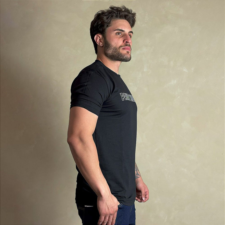 Camiseta Masculina Country Preta Original Agro Paint Horse