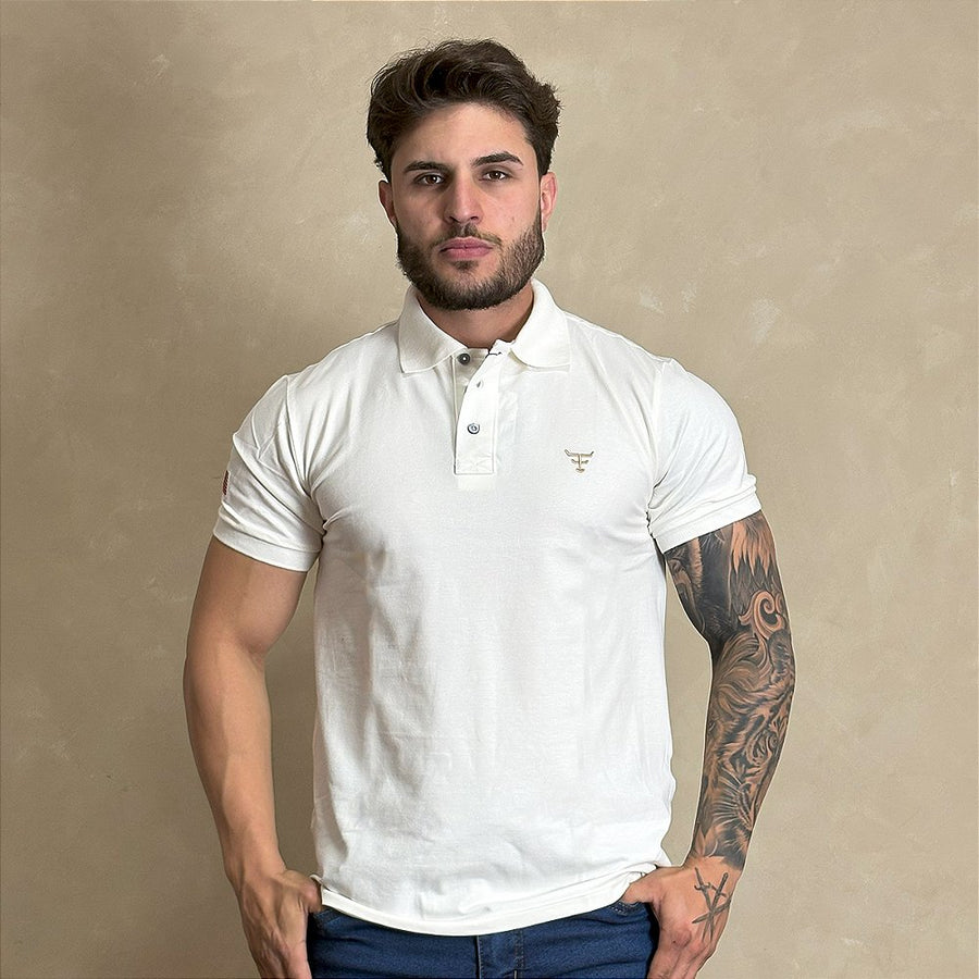 Camiseta Texas Farm Polo Masculina Algodão Original Branca